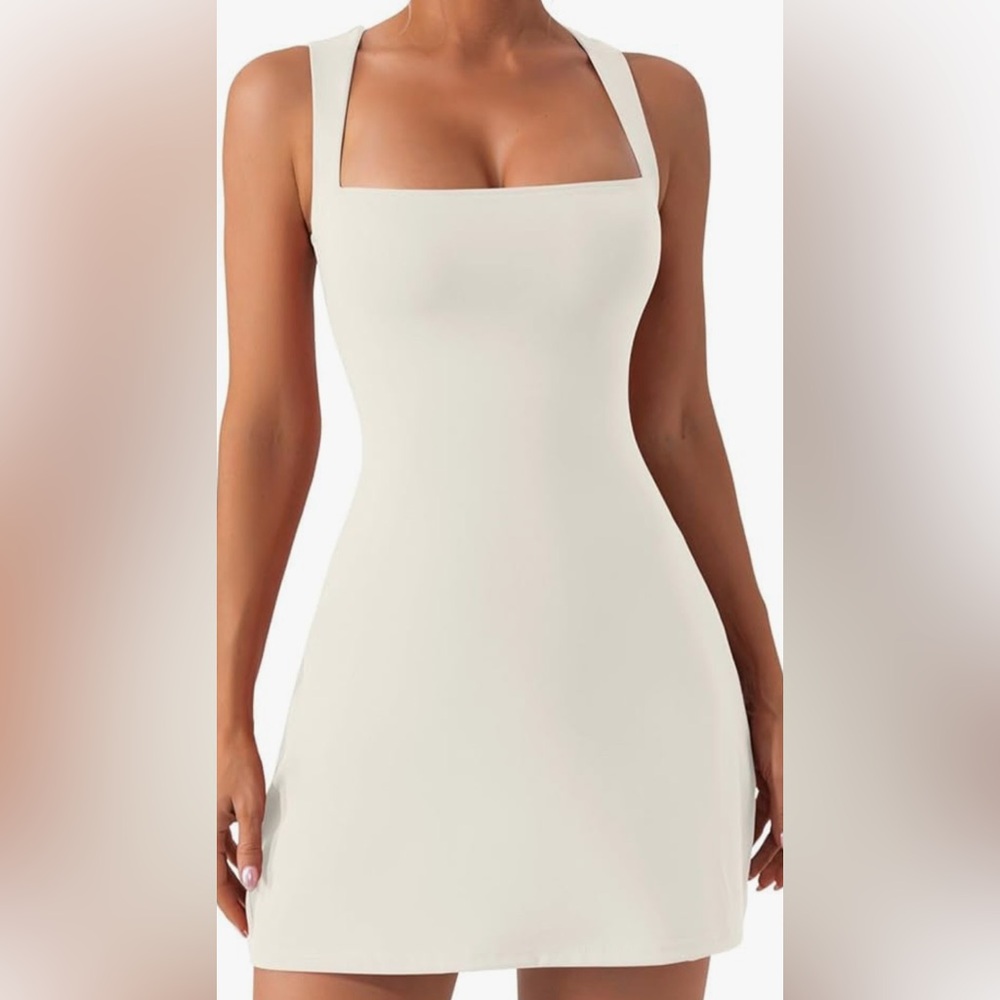 Amazon Qinsen White Dress